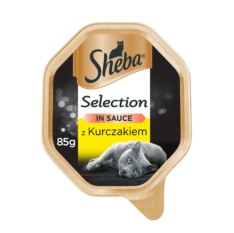 Sheba Selection 85g z Kurczakiem mokra karma dla kotów w sosie 5900951289569