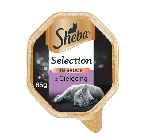 Sheba Selection 85g z Cielęciną mokra karma dla kotów w sosie 42567-uniw