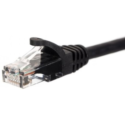 Patchcord RJ45 kat. 5e Utp, 0,5m czarny