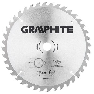 Graphite Tarcza do cięcia 55H607 315 x 30 mm do pilarki widiowa
