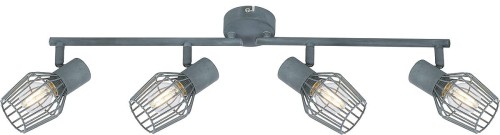Candellux LISTWA 4X40W E14 SZARY METAL
