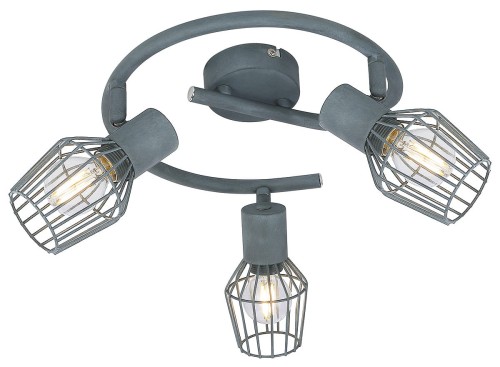 Candellux SPIRALA 3X40W E14 SZARY METAL