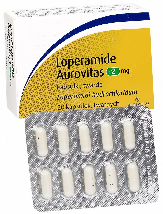 AUROVITAS Loperamide Aurovitas 2 mg x 20 kaps twardych |  OD 199 PLN!