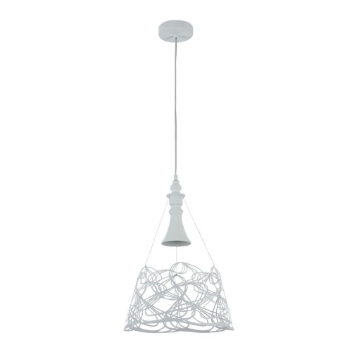 Zdjęcia - Żyrandol / lampa Maytoni Designerska, biała lampa wisząca do jadalni P229-PL-01-W z serii ELVA (｡◕‿ 