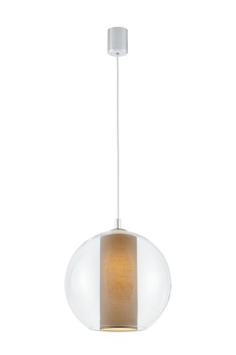 Kaspa LAMPA wisząca MERIDA L 10392107 szklana OPRAWA Abażurowa ZWIS IP20 kula ba