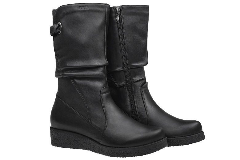 Kozaki AXEL Comfort 4400 Czarne H ocieplane na Haluksy Kosela Medic 9400