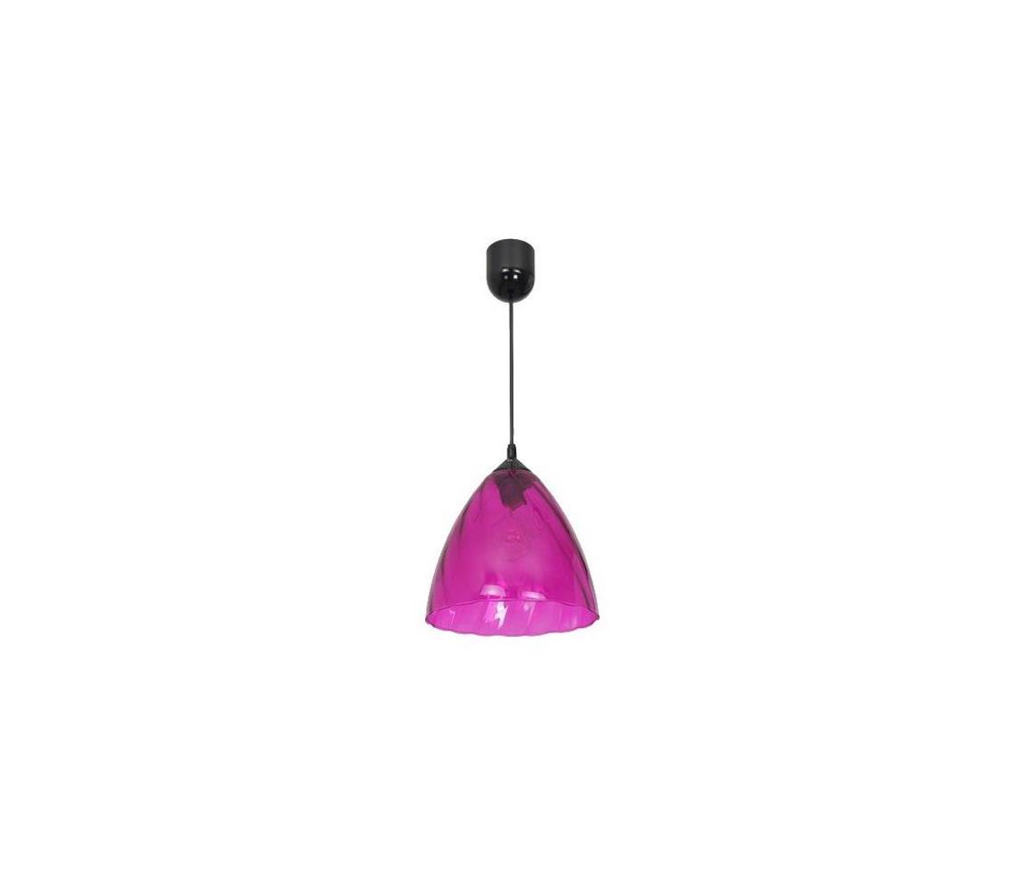 Żyrandol na lince FLASH 1xE27/60W/230V różowy