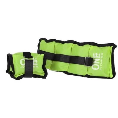ONE FITNESS OBCIĄŻNIKI CIĘŻARKI NA NADGARSTKI I KOSTKI WW02 2X1.5KG ZIEL ONE FITNESS ZADZWOŃ 600-555-801 ! 17-47-383