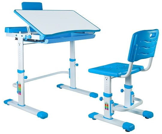 Regulowane biurko i krzesło dla dziecka Candy - Unique