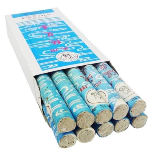 Duży zestaw cygar do termopunktury - naturalna moksa dymna - 10 sztuk (Pure Moxa Rolls M-3)