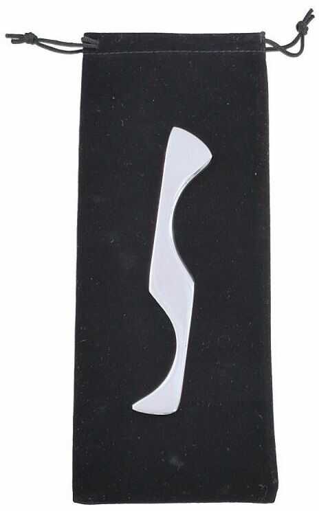 Narzędzie do terapii tkanek miękkich  terapia narzędziowa IASTM - wielofunkcyjny masażer ze stali o haczykowatym kształcie + etui (Hook G73)