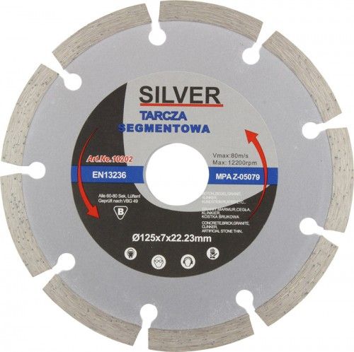 Silver TARCZA DIAMENTOWA SEGMENTOWA 230 x 22,2 x 7mm EX10204