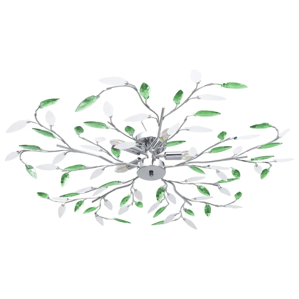 Zielona lampa sufitowa w kształcie liści - EX217 R9-P69