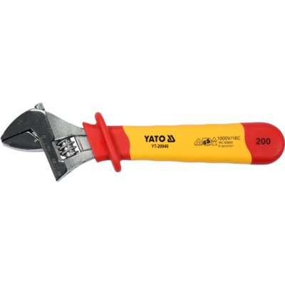 Yato KLUCZ NASTAWNY IZOLOWANY 200MM VDE YT-20940 YT-20940
