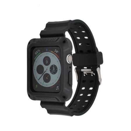 Best PANCERNY PASEK Z ETUI 2W1 DO Apple WATCH 4/5/6/SE 44MM