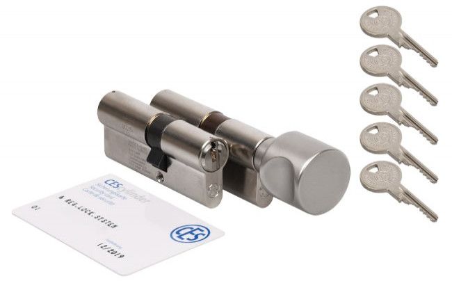 Komplet wkładek CES PSM 30/40 + 30G/40 klasa 6 D, 5 kluczy nacinanych