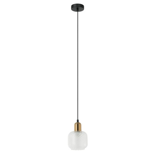 Italux Lamezia lampa wisząca 1-punktowa czarna PND-67594-1-BK+CL PND-67594-1-BK+CL