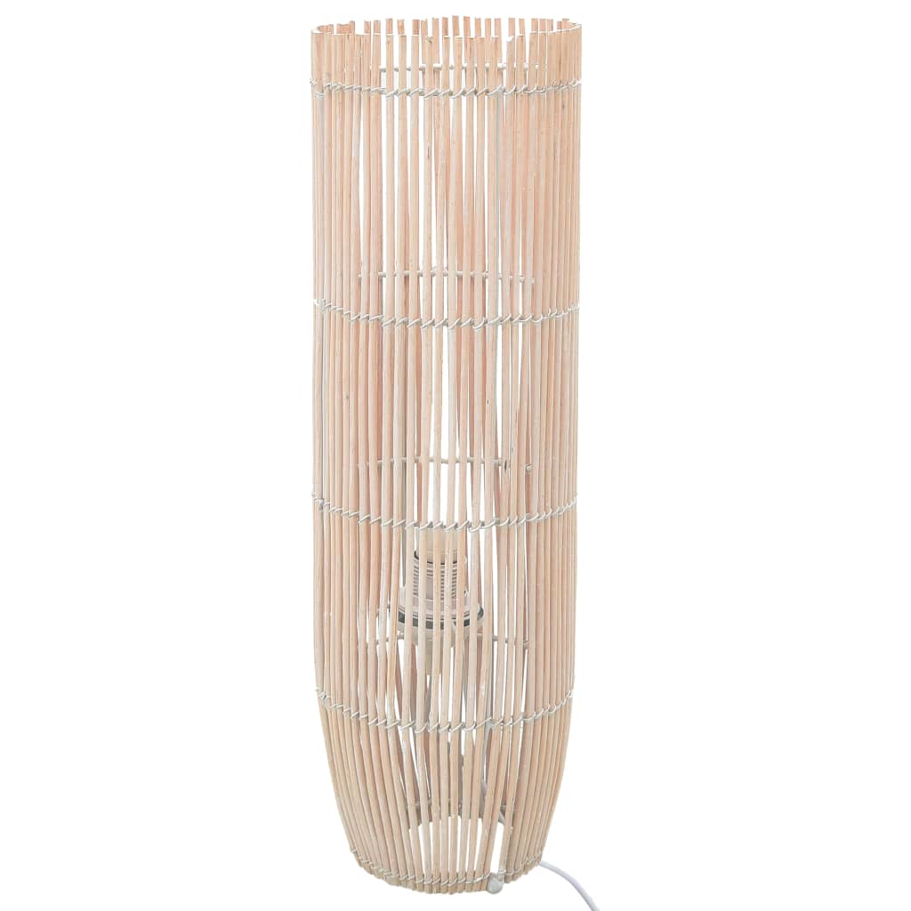 VidaXL Lampa podłogowa, wiklina, biała, 52 cm, E27 289596