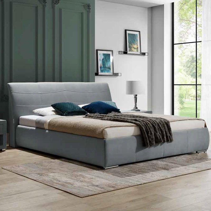 New Elegance Łóżko tapicerowane Apollo S Tkanina Grupa I Rozmiar materaca Materac 160x200 Pojemnik Z pojemnikiem