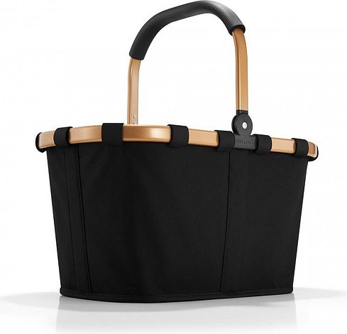 Koszyk Carrybag czarny ze złotą ramą