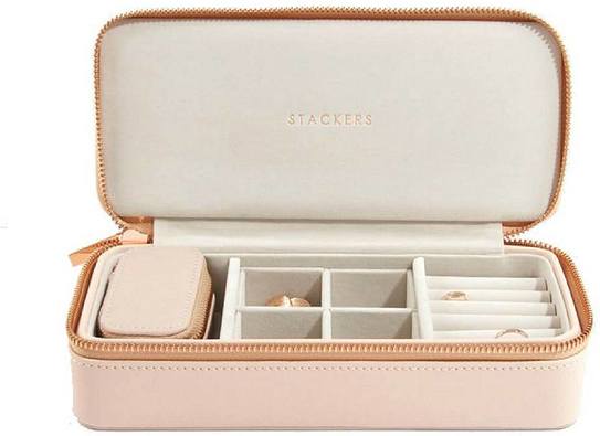 Pudełko podróżne na biżuterię Travel Large Stackers blush pink