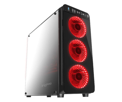 Natec Genesis Irid 300 czarno-czerwona (NPC-1131)
