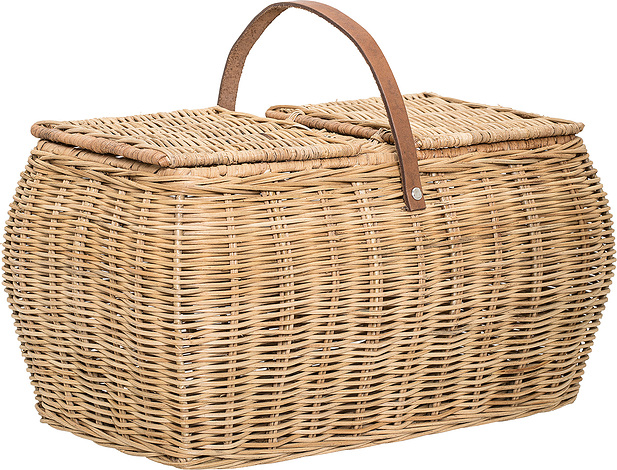 Koszyk Bloomingville 44 cm rattanowy