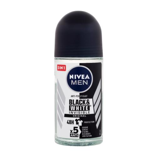 Nivea Men Invisible For Black & White Original Deo Roll-On 48H Antyperspirant dla mężczyzn 50 ml