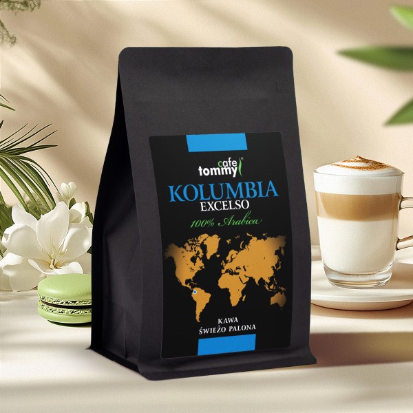 Kawa Kolumbia Excelso EP Medellin Świeżo Palona ziarnista