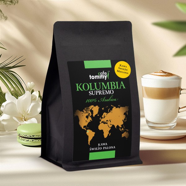 Kawa Kolumbia Supremo 17/18 mielona