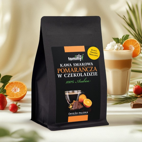 Tommy Cafe Kawa smakowa Czekolada- Pomarańcza mielona KSCZP150M