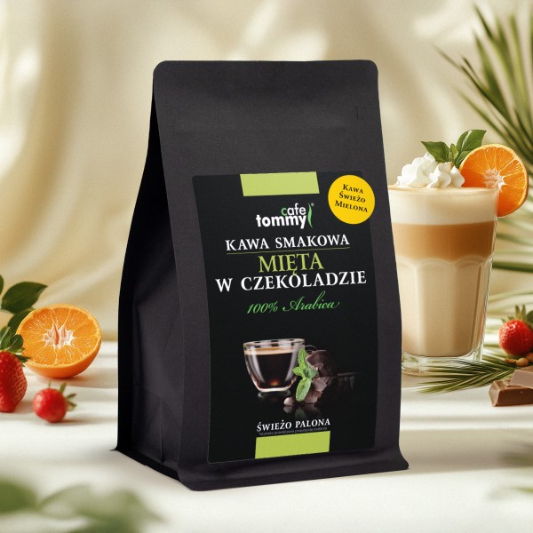 Tommy Cafe Kawa smakowa Mięta w Czekoladzie mielona KSMCZ150M