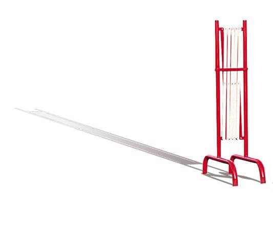 Bariera harmonijkowa biało czerwona 3m