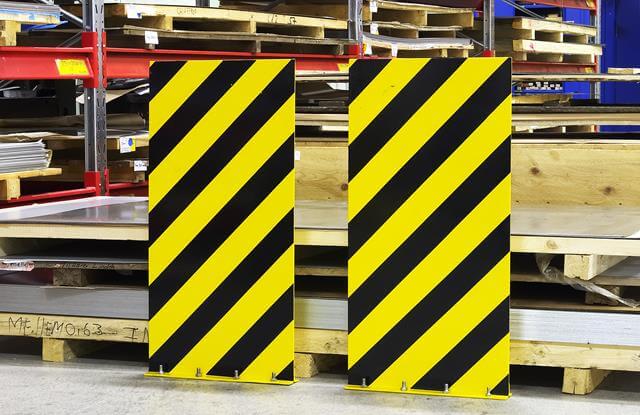 Odbojnica regałowa z blachy płaskiej