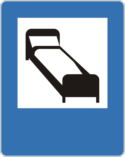 Znak drogowy informacyjny D-29 Hotel (motel)