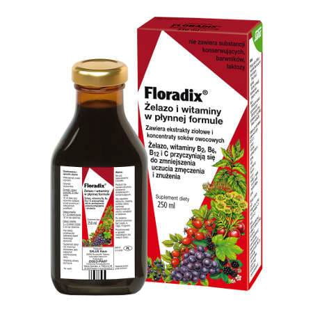 Salus Floradix Żelazo i Witaminy 250 ml