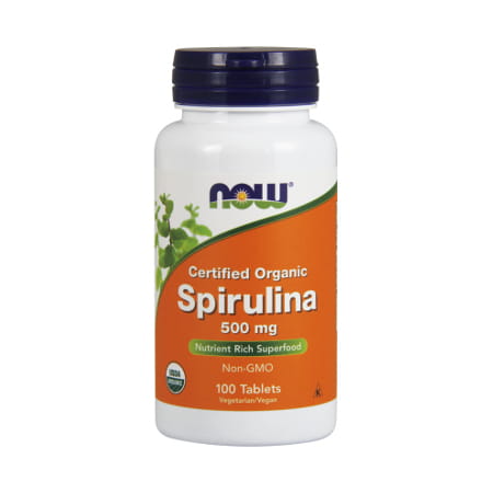 Now Foods Spirulina 500mg 100 tablets - suplement diety USA