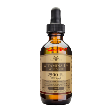 Solgar Witamina D3 2500j.m. Plyn 59 ml