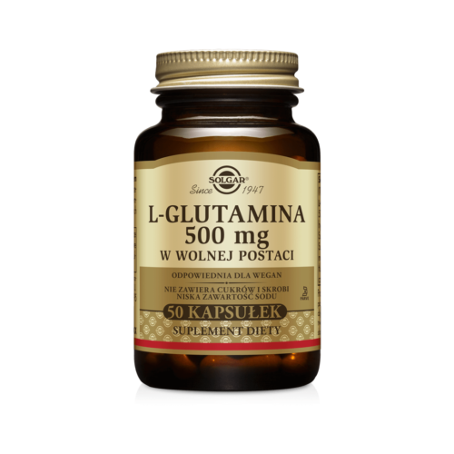 Solgar L-glutamina 500 mg 50 kapsułek
