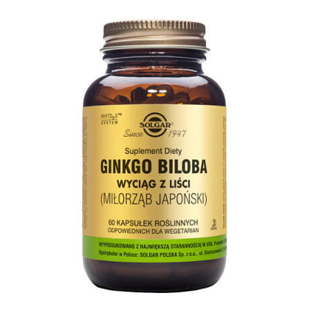 Solgar Ginko Biloba 60 szt.