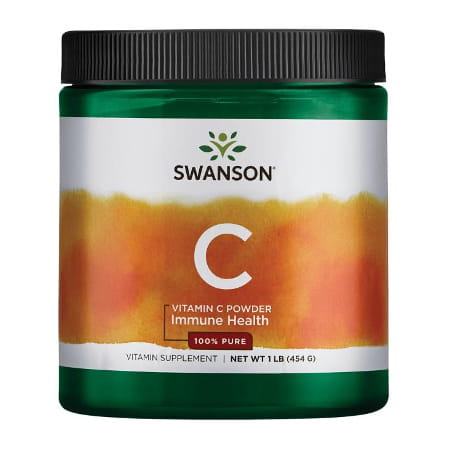 SWANSON Witamina C 100% czystości 1000 mg proszek 454 g
