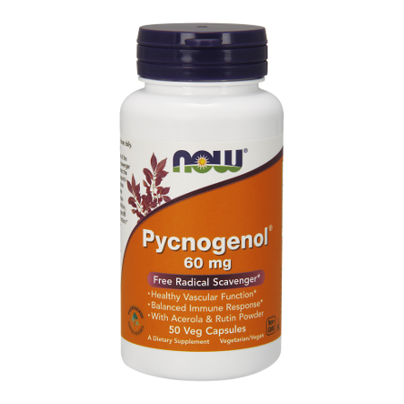 Now Foods Pycnogenol 60 mg 50 kapsułek