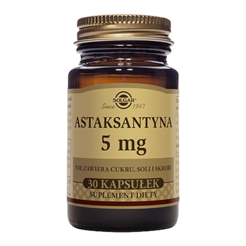 Solgar Polska Astaksantyna 5mg 30 Kapsułek