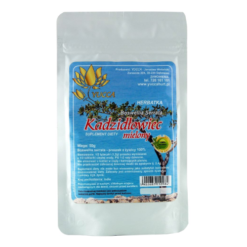 YUCCA Jarosław Wolański Kadzidłowiec (Boswellia Serrata) proszek z żywicy 50 g TT000870