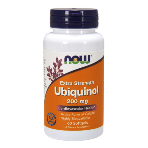 Ubichinol Extra Strength 200 mg/60 Softgels (Now Foods)