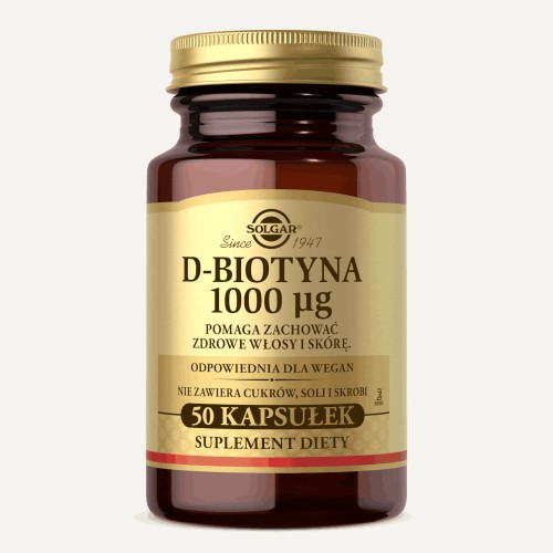 Solgar D-biotyna 1000 mcg 50 kapsułek