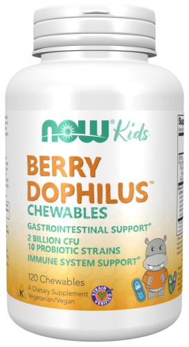Now Foods NOW Foods BerryDophilus - probiotyk dla dzieci  do ssania(120 tab) 66A2-70835