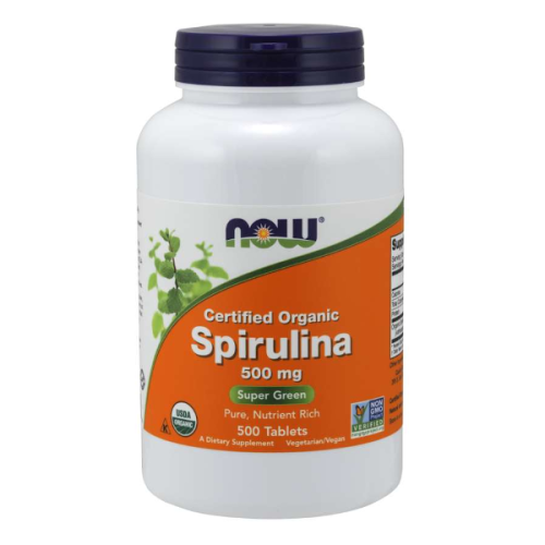 Now Foods NOW Certified Organic Spirulina 500mg 500tabs