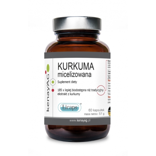 Kenay Kurkuma micelizowana 60kaps. Licaps 21KEKKURM6