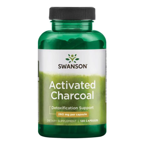 Activated Charcol 260 mg/120 kaps. (Swanson)